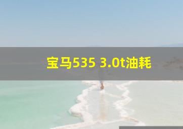 宝马535 3.0t油耗